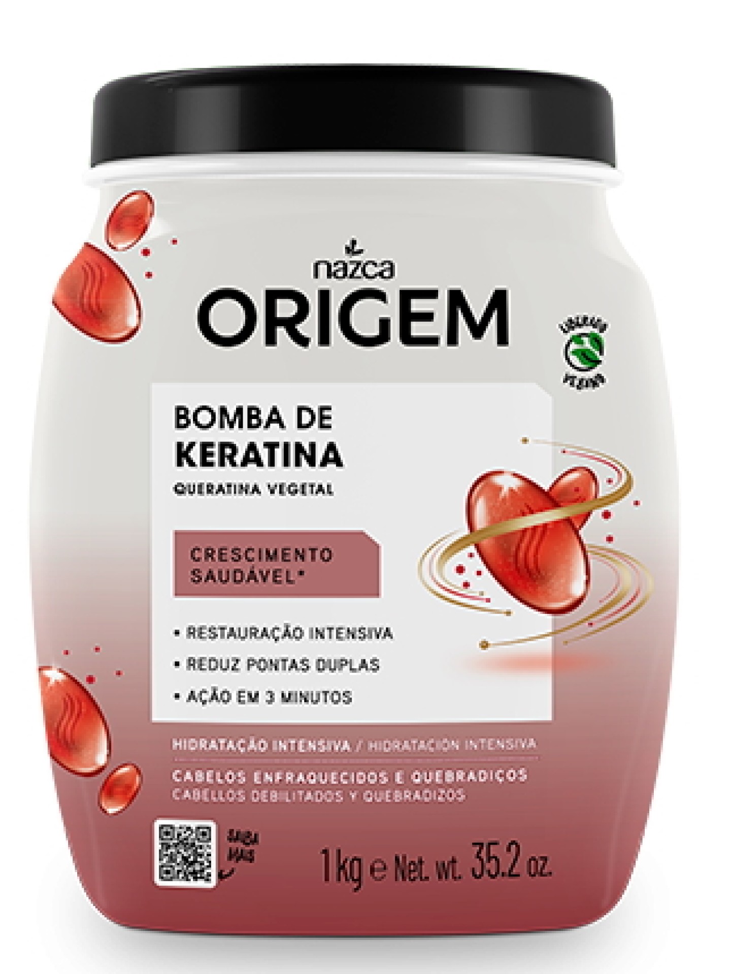 ORIGEM Cr.de Hidratacao Intensiva Bomba de keratina 1Kg