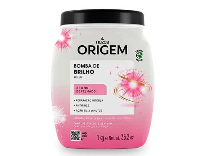 ORIGEM Cr.de Hidratacao Intensiva Bomba de Brilho 1Kg