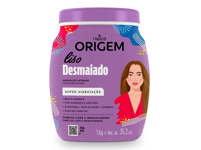 ORIGEM Cr.de Hidratação Liso Desmaiado 1Kg
