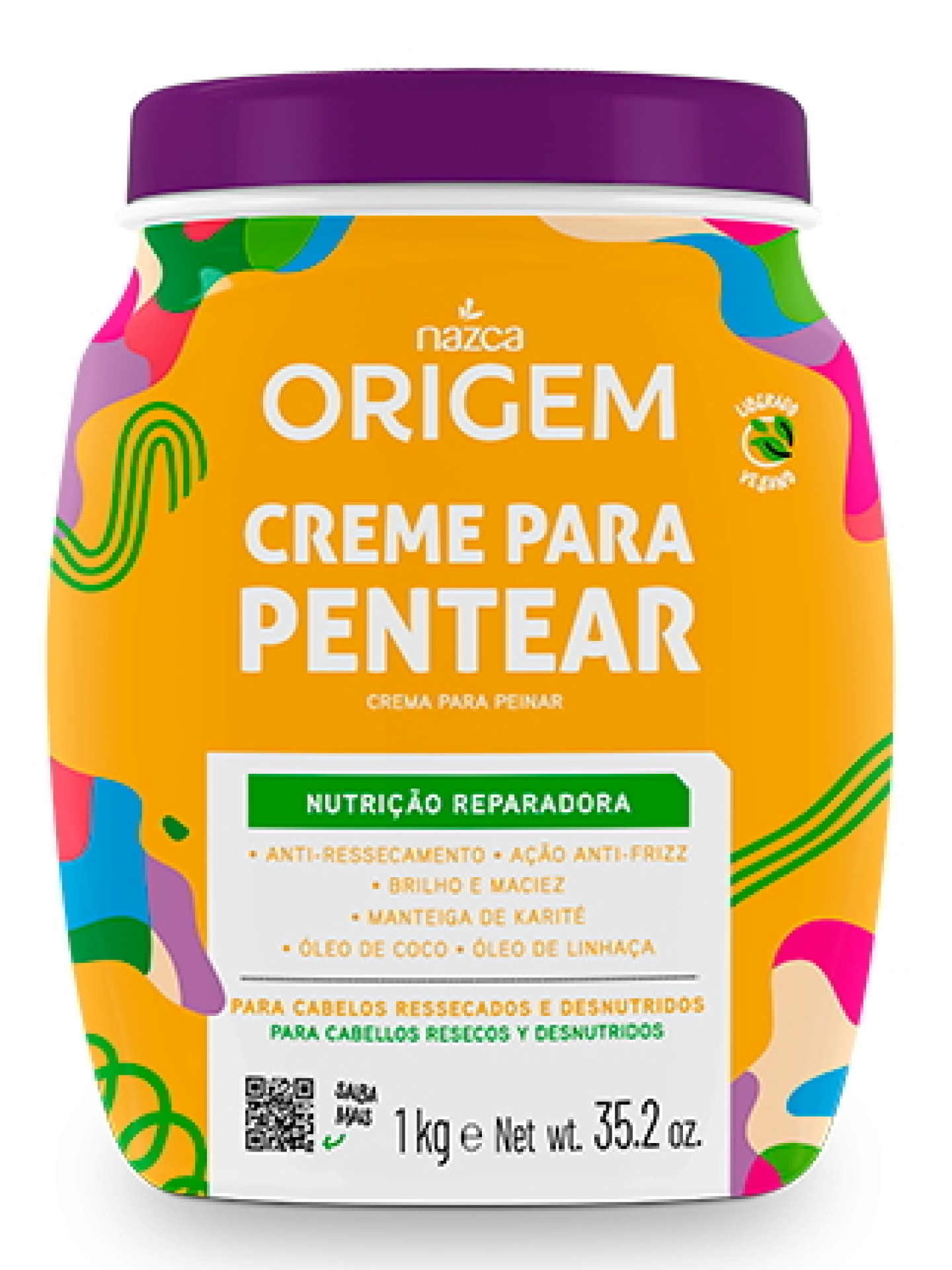 ORIGEM Creme P/ Pentear Cond. Nutrição Rep. 1kg