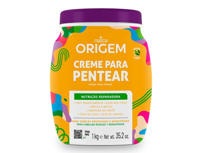 ORIGEM Creme P/ Pentear Cond. Nutrição Rep. 1kg