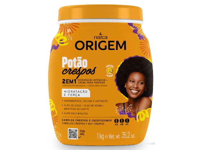 ORIGEM Cr. de Hidratacao Intensiva Crespos 1Kg