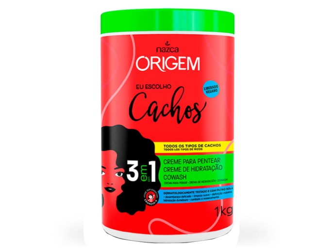 ORIGEM 3em1 Cr.Hidr.+Cowash+Creme P/Pentear Cond. Cachos 1kg