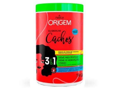 ORIGEM 3em1 Cr.Hidr.+Cowash+Creme P/Pentear Cond. Cachos 1kg - Image product