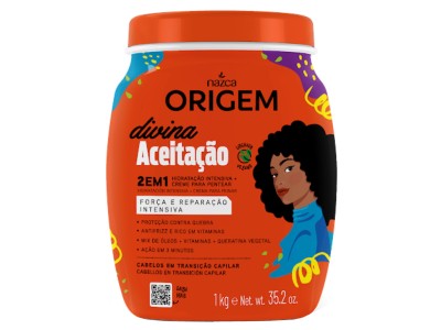 ORIGEM 2em1 Cr. Hidr.+Creme P/ Pentear Divina Aceita 1kg - Image product