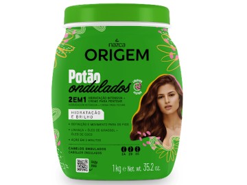 ORIGEM 2em1 Cr. Hidr.+Creme P/ Pentear Potão Ondulados 1kg