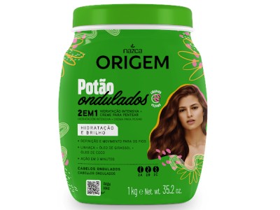ORIGEM 2em1 Cr. Hidr.+Creme P/ Pentear Pot�o Ondulados 1kg - Image product