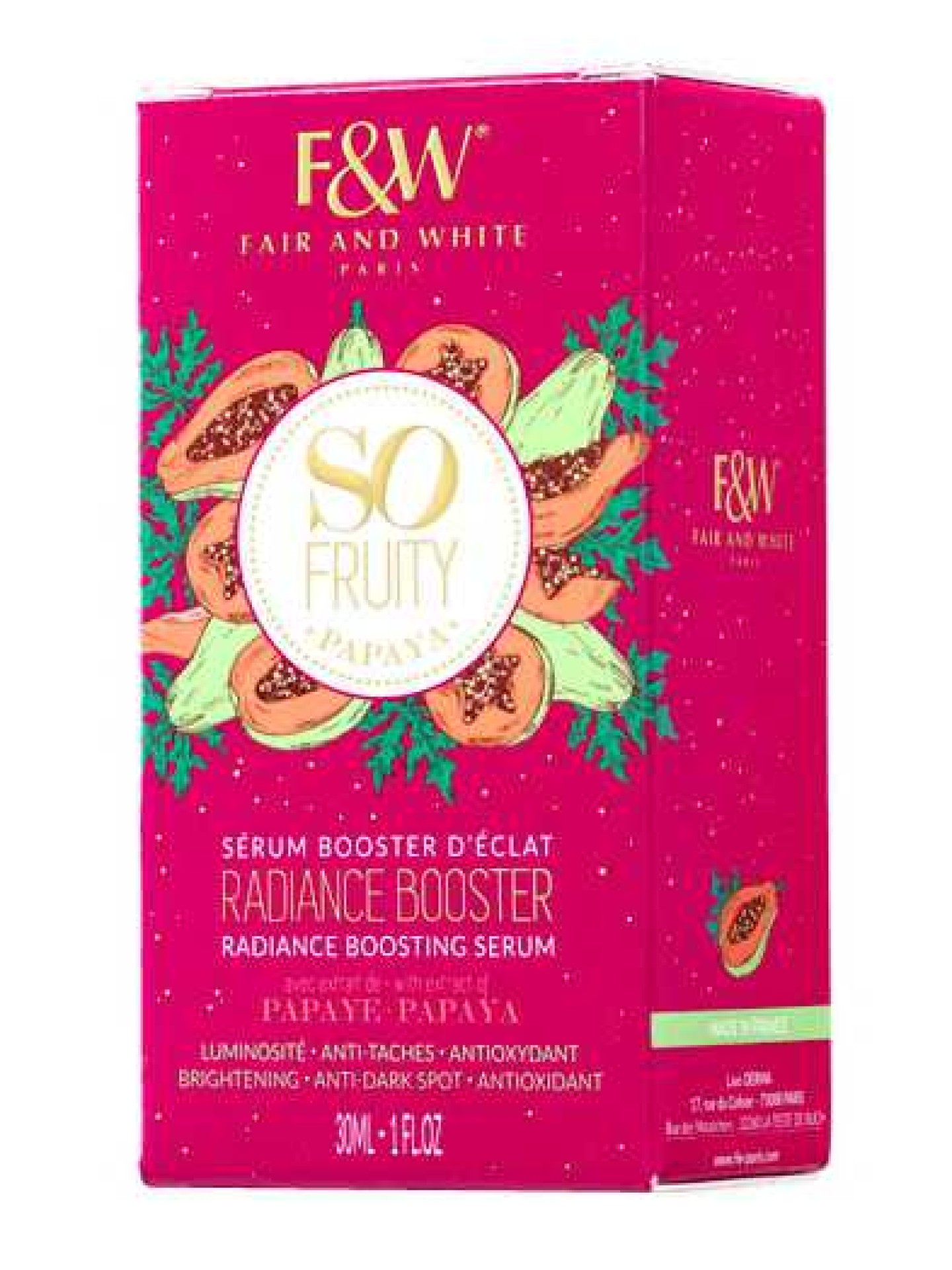 F&W So Fruity Papaya Radiance Boosting Serum 30ml