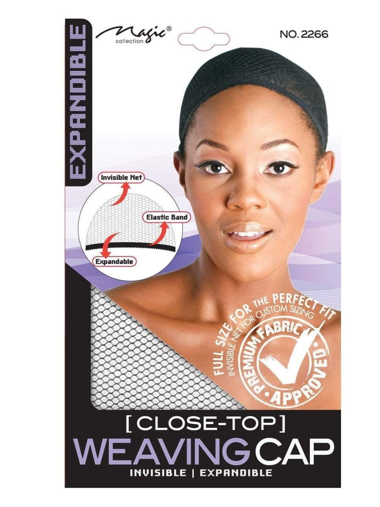 Magic Close Top Weaving Cap Black #2266