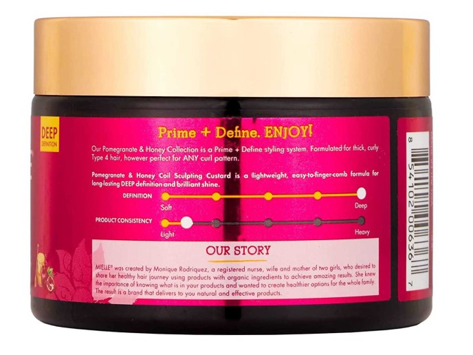 Mielle Pomegranate & Honey Coil Sculpting Custard 12oz