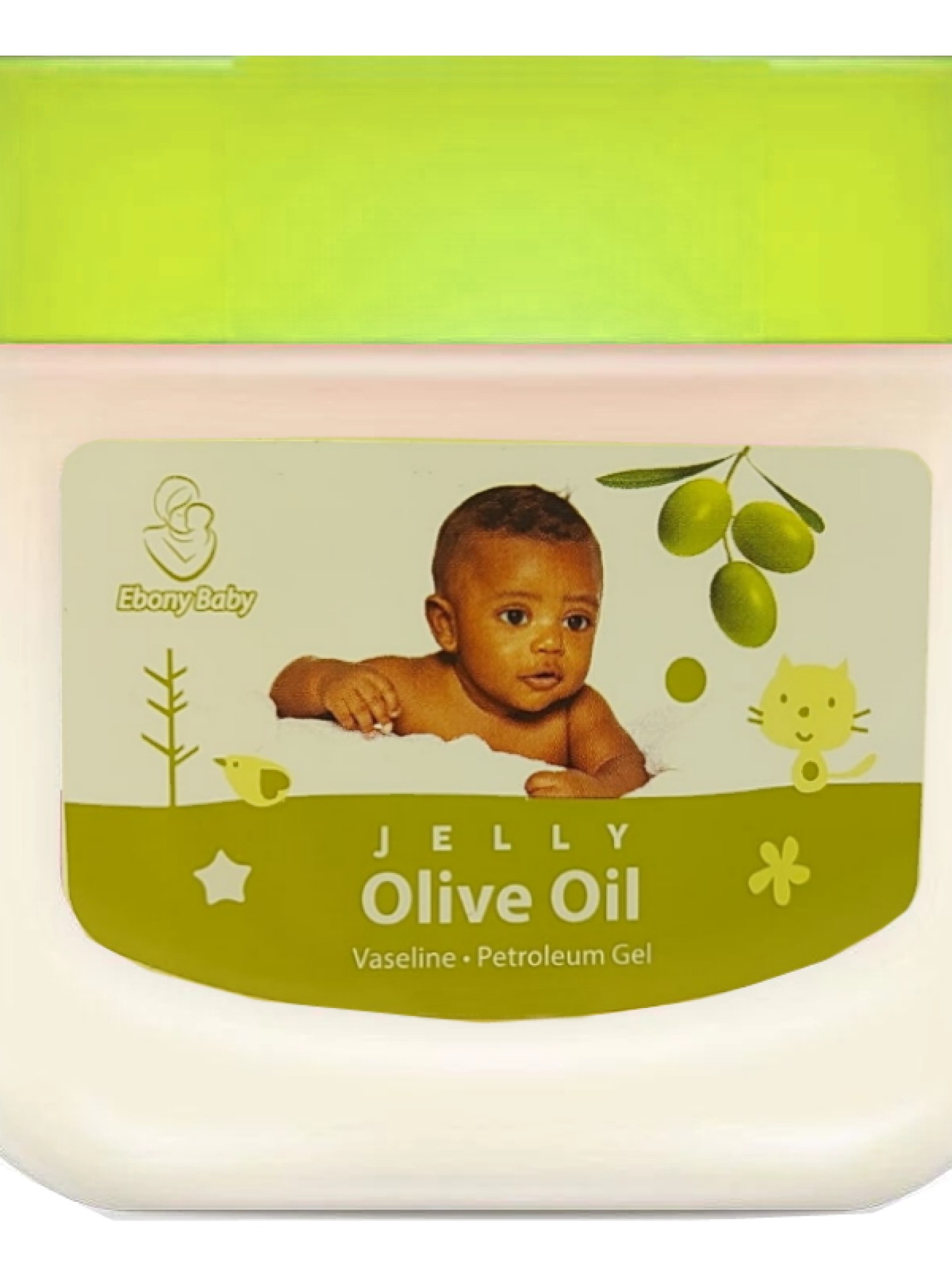 Ebony Baby Petroleum Jelly Olive OIl 440ml