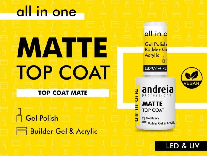 Andreia All in One Eggshell Matte Top Coat 10,5ml