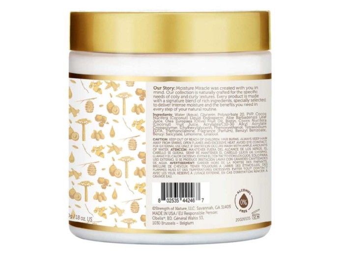 AP Moist Miracle Aloe & Coconut Water Curl Defining Gel 18oz