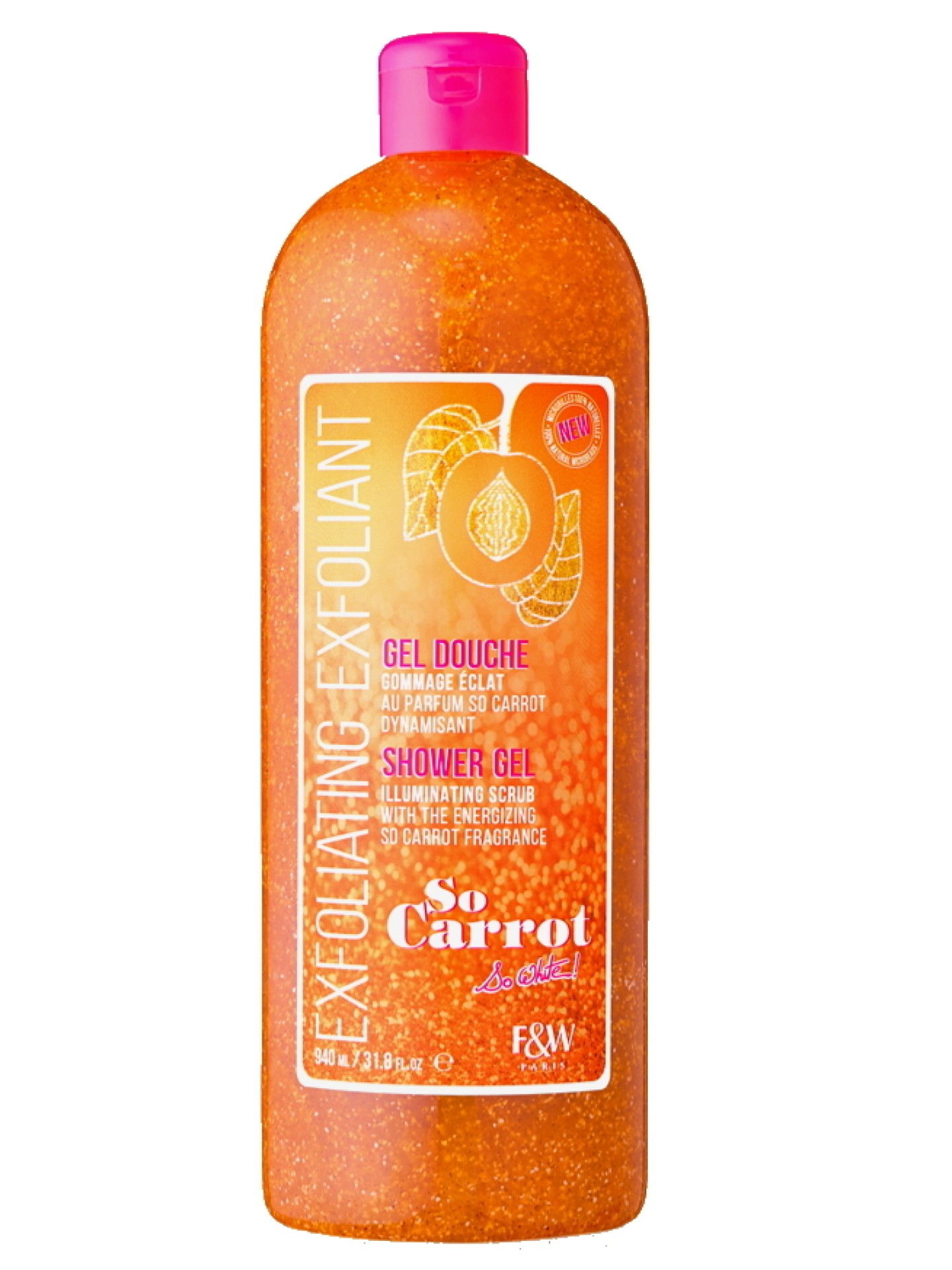 FW Miss White Carrot Gel Douche Exfoliant 940ml