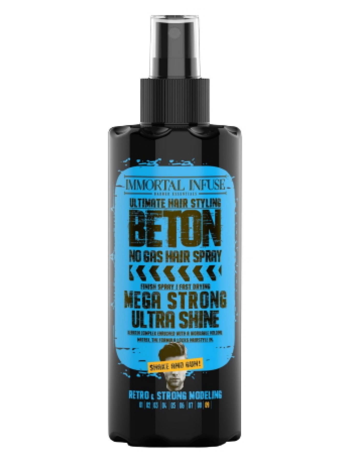 IMMORTAL Infuse Beton Hair Spray Wax Ultra Shine 200ml