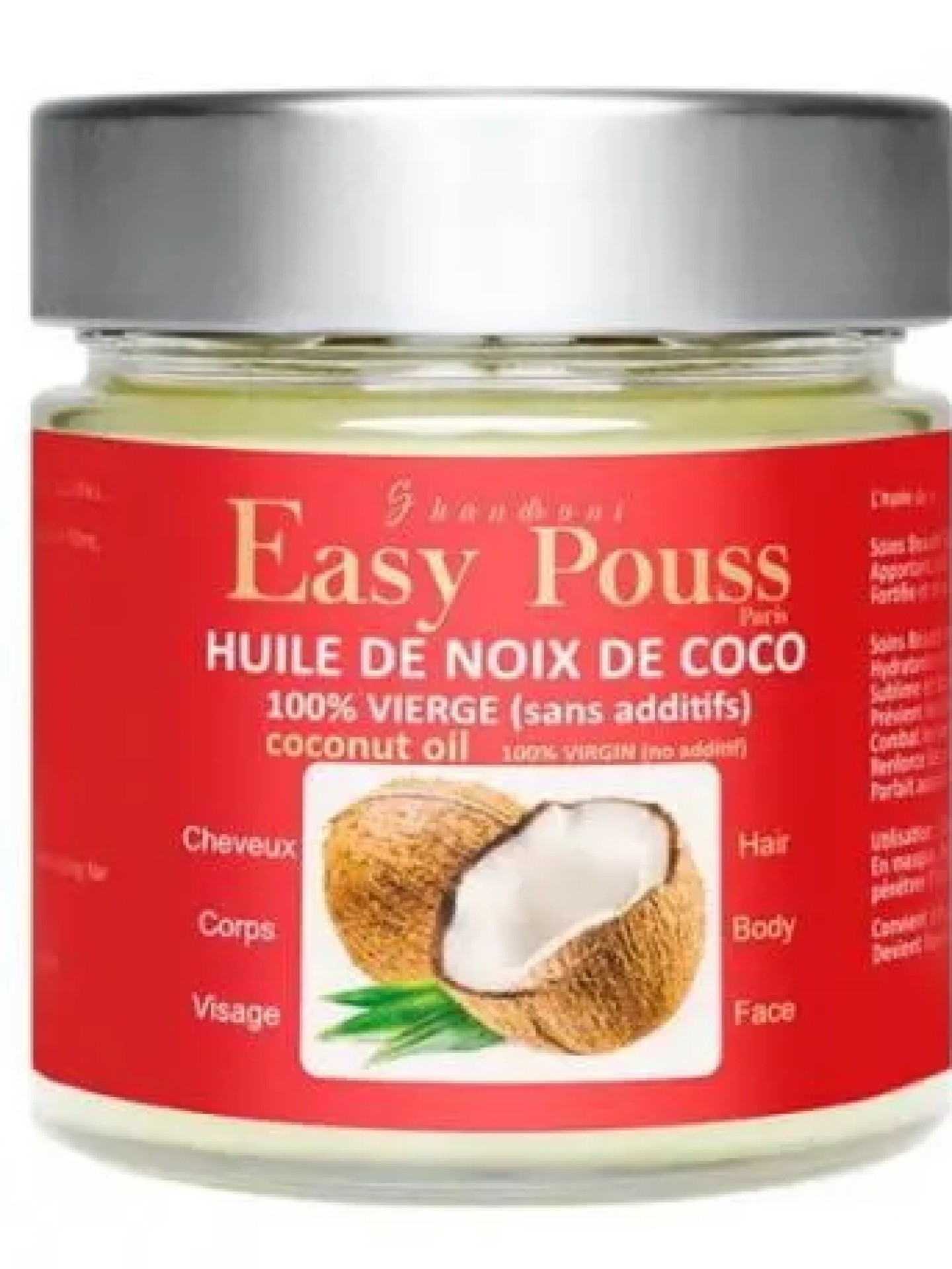 Easy Pouss Huile de Noix de Coco 200ml