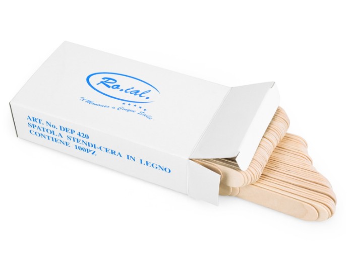 Ro.ial Esp�tula de Madeira p/ Depila��o 100pcs