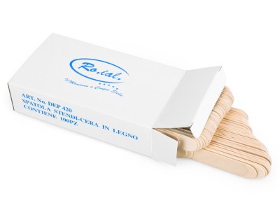Ro.ial Esp�tula de Madeira p/ Depila��o 100pcs - Image product