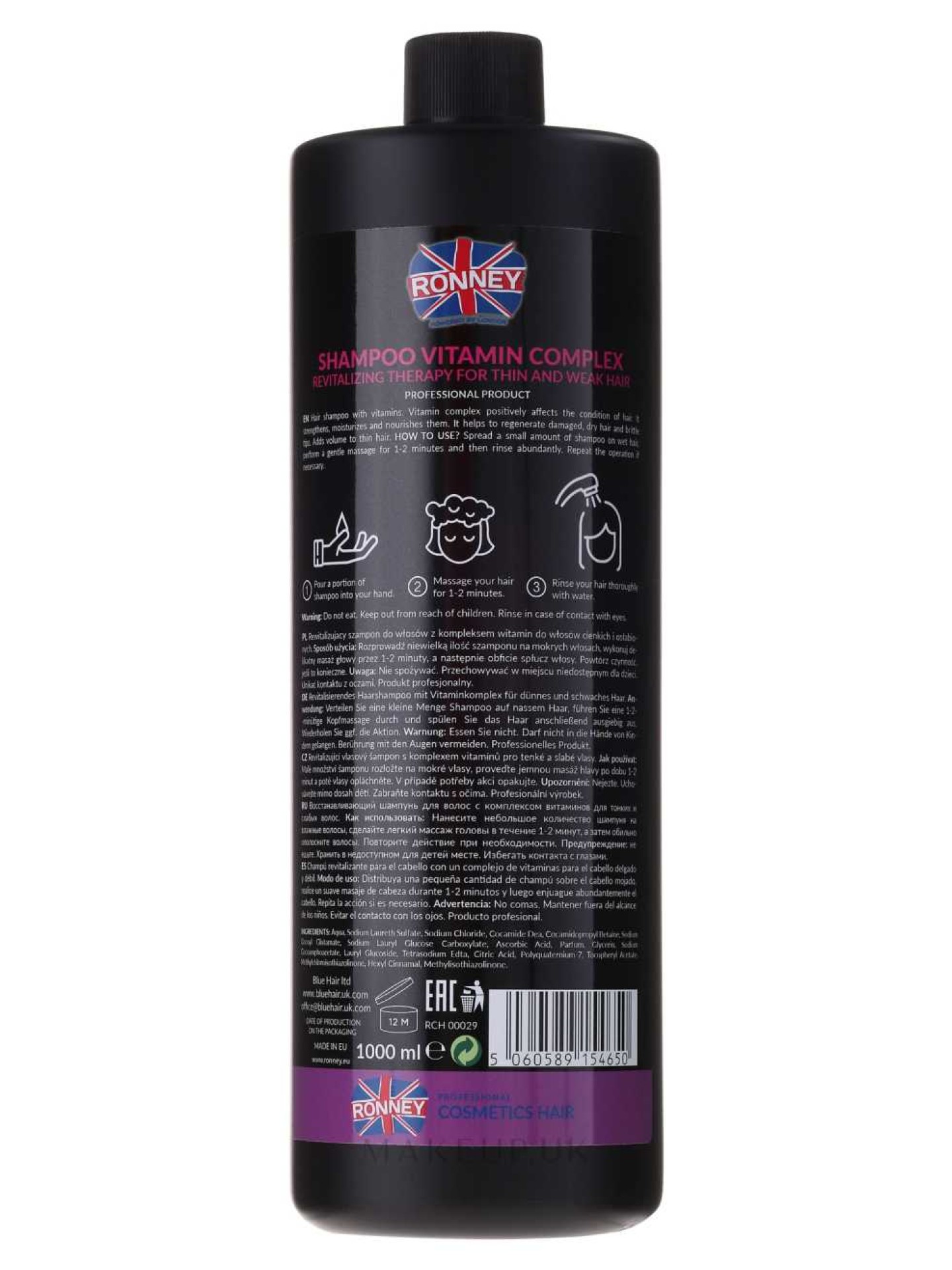 Ronney Complexo Vitaminas Champô 1000mL