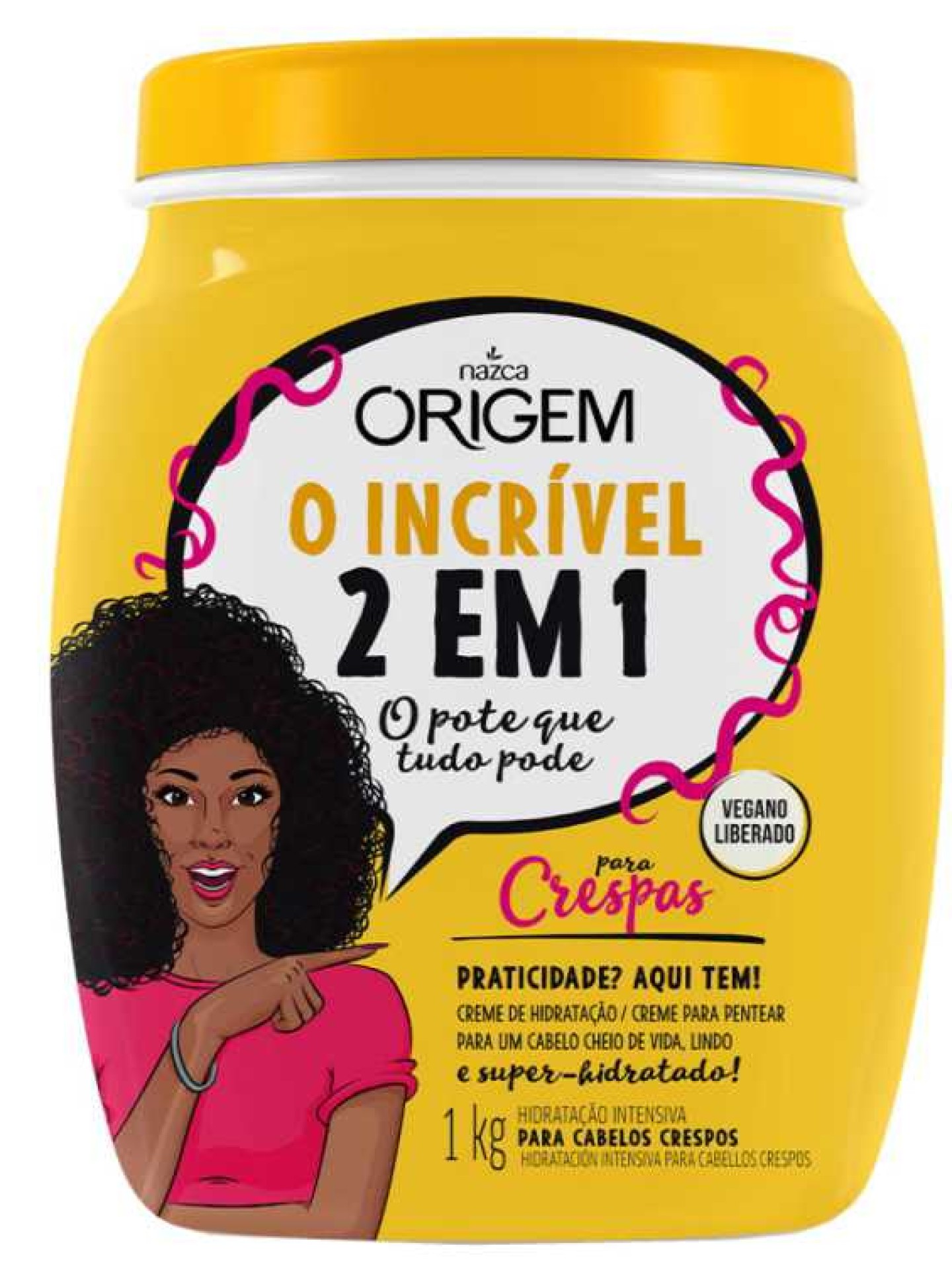 ORIGEM Cr. de Hidratacao Intensiva Crespos 1Kg