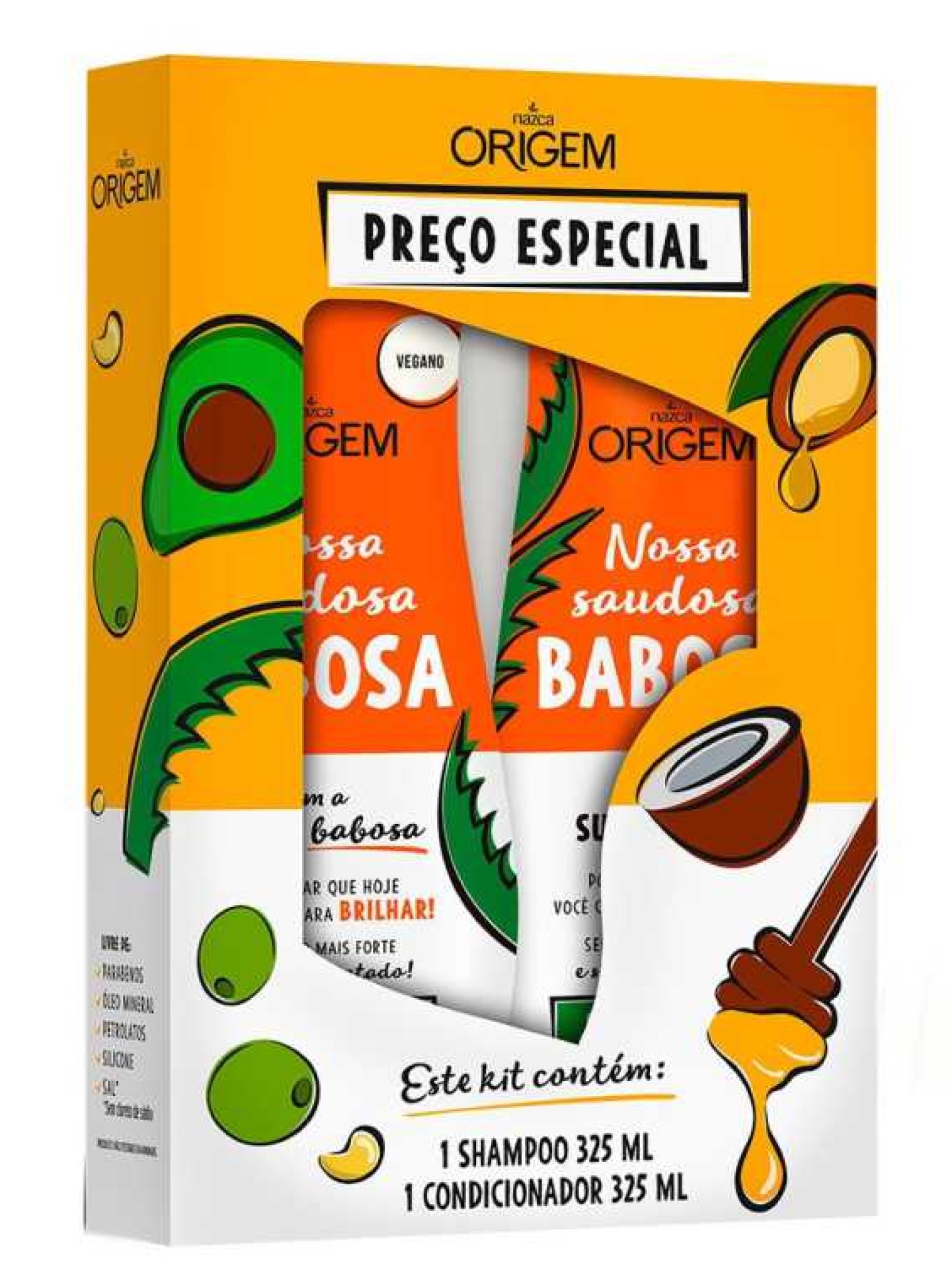 ORIGEM Kit Shampoo + Cond. Babosa