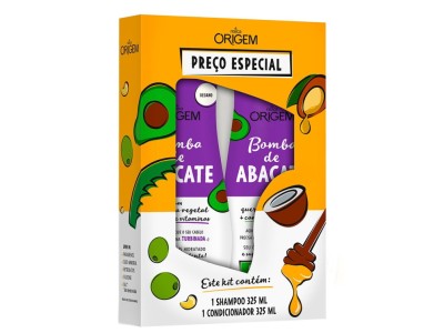 ORIGEM Kit Shampoo + Cond. Bomba de Abacate - Image product