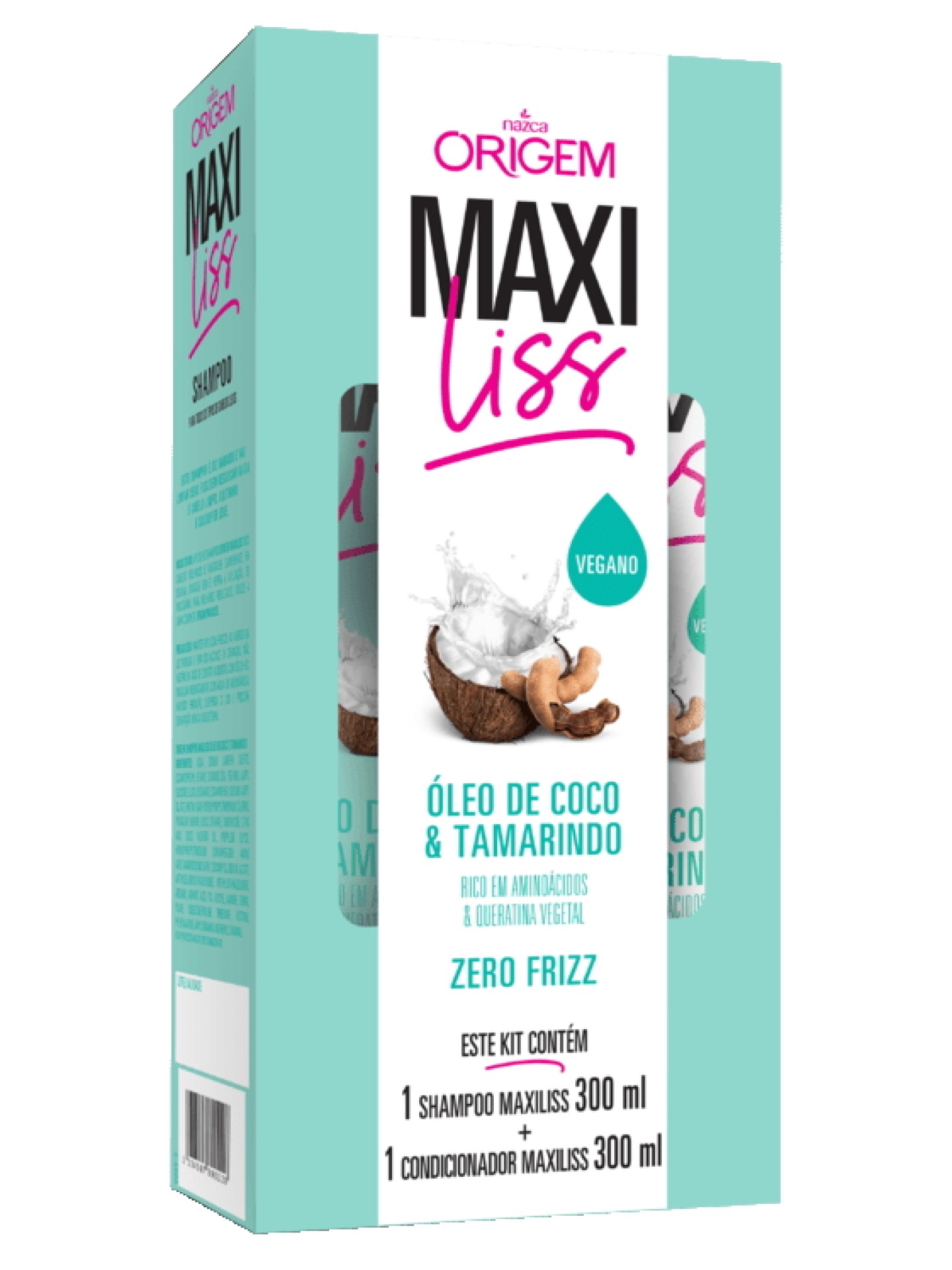ORIGEM Kit Shampoo + Cond. Óleo de Coco & Tamarindo