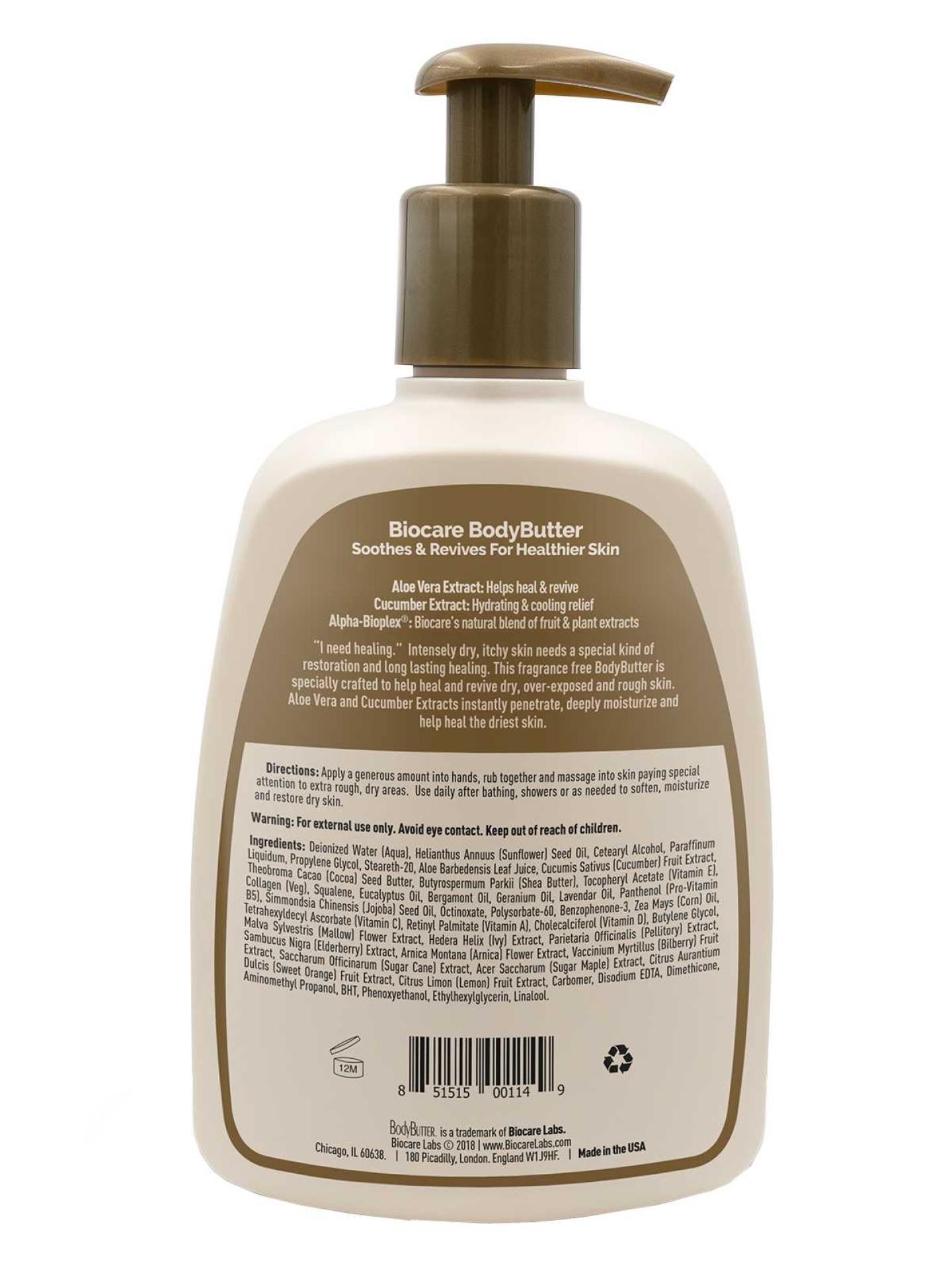 Biocare Labs B.B. Aloe Vera Extract 16oz