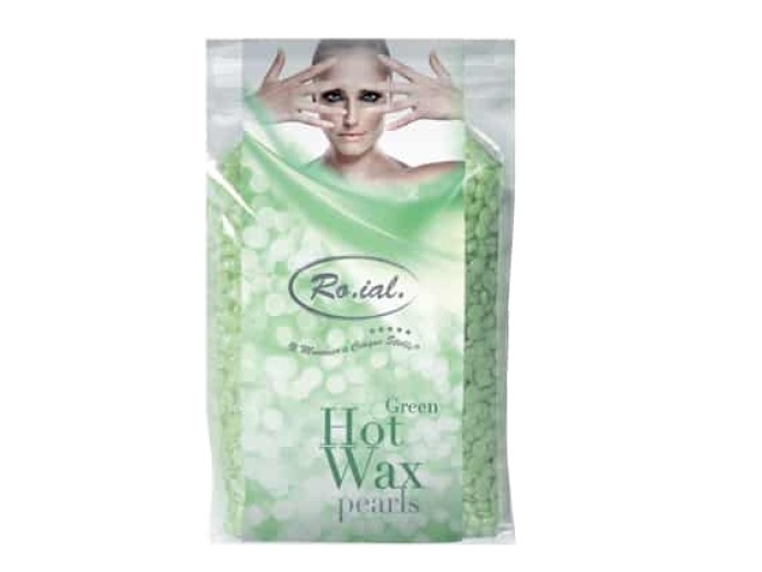 Ro.ial Cera Quente em P�rolas Verde 800g