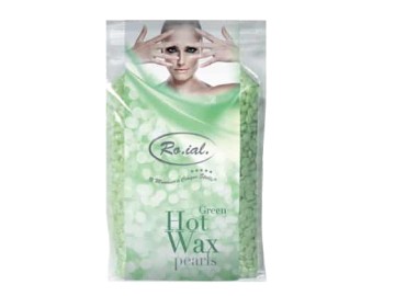 Ro.ial Cera Quente em P�rolas Verde 800g