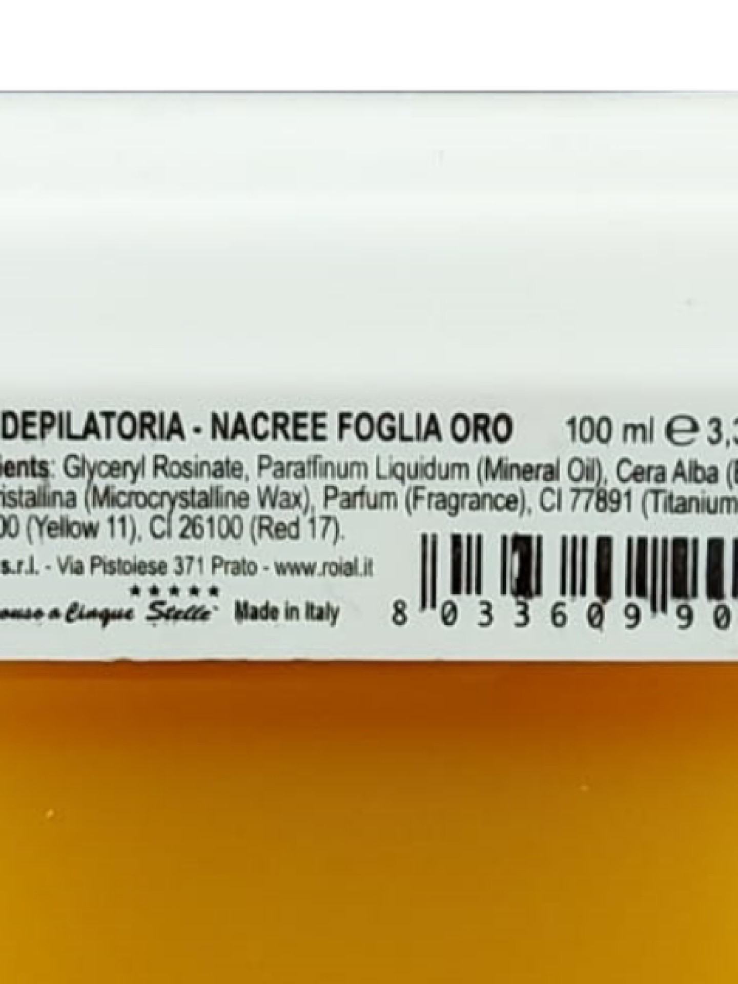 Ro.ial Cera Roll On Nacre Foglia Oro 100ml