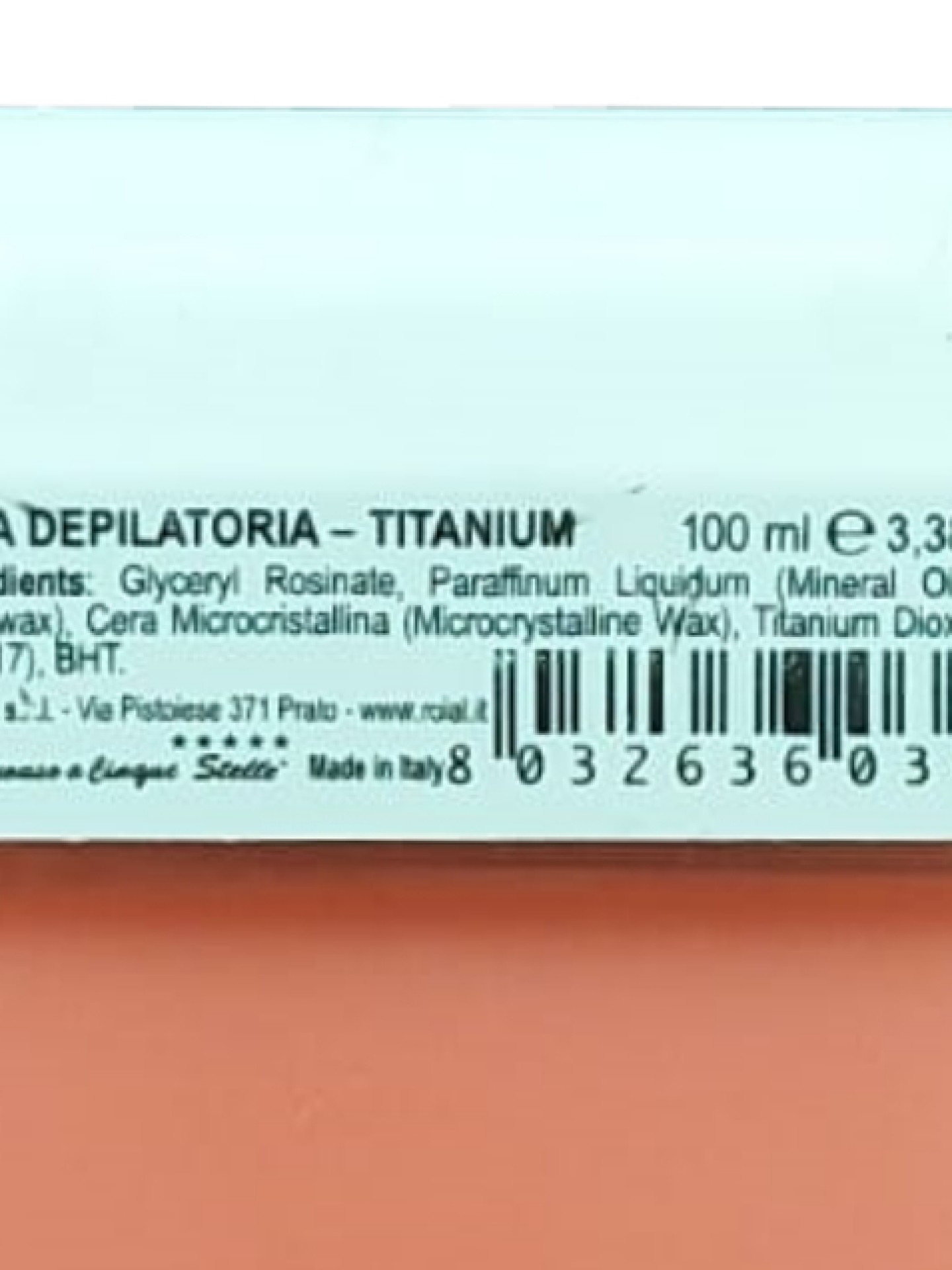 Cera Roll On Titanio 100ml
