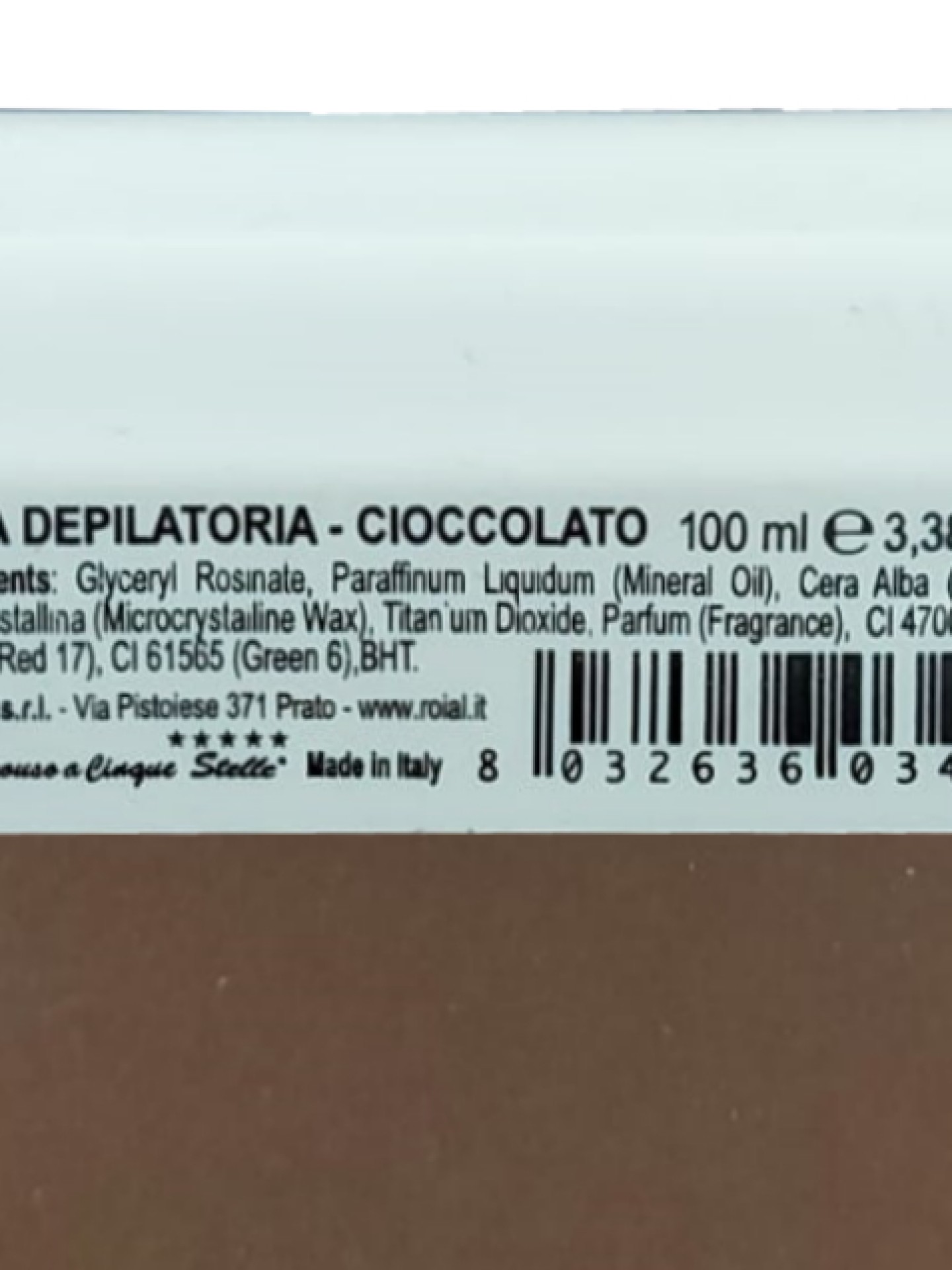 Cera Roll On Chocolate 100ml