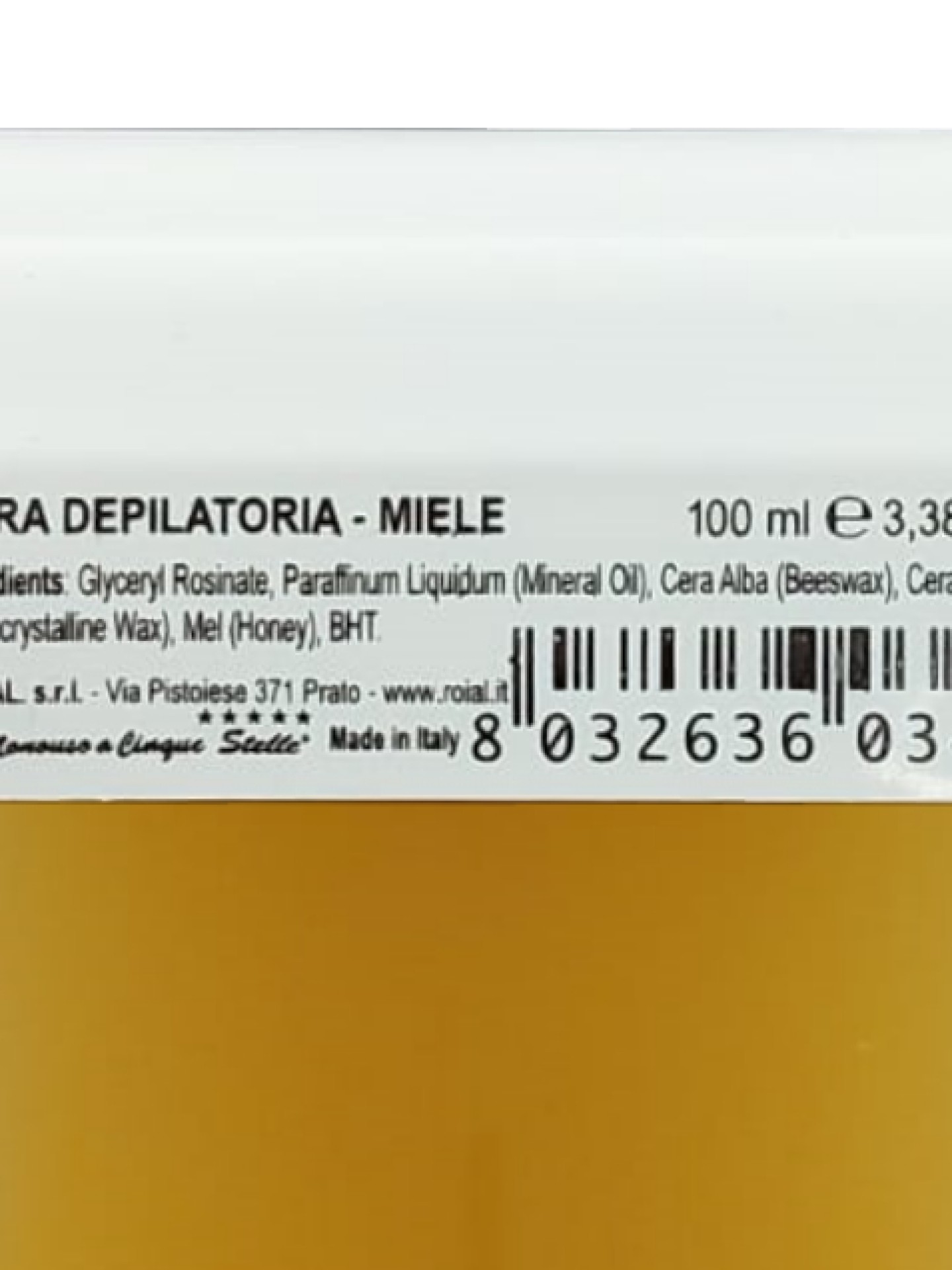 Cera Roll On Mel 100ml