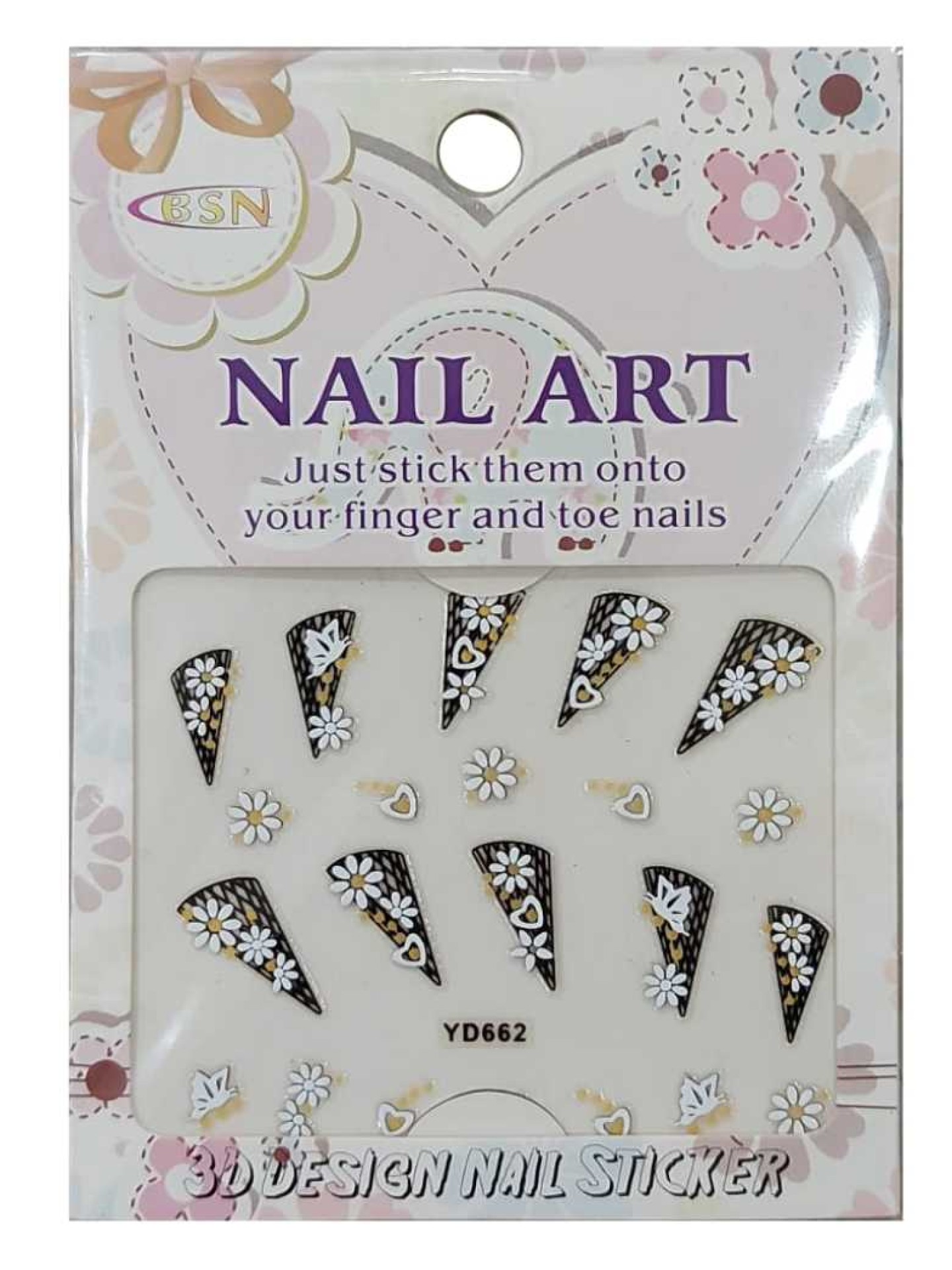 NAIL ART Autocolantes 3D p/Unhas