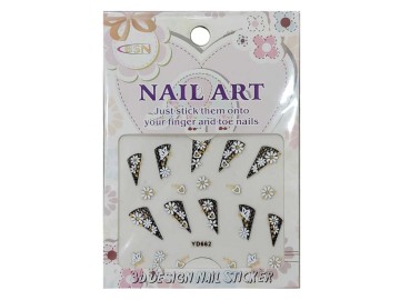 NAIL ART Autocolantes 3D p/Unhas