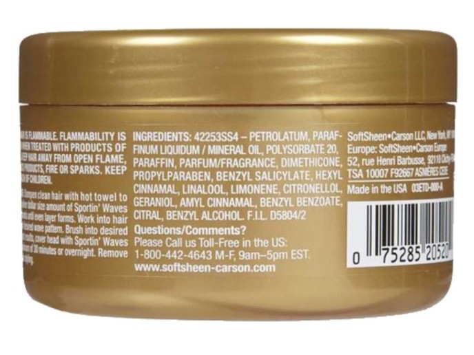 Sportin Waves Gold Max. Hold Pommade 4oz.