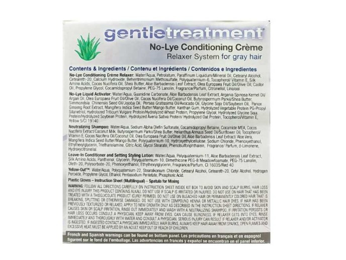 Gentle Treat. Gray Hair Relaxer Kit