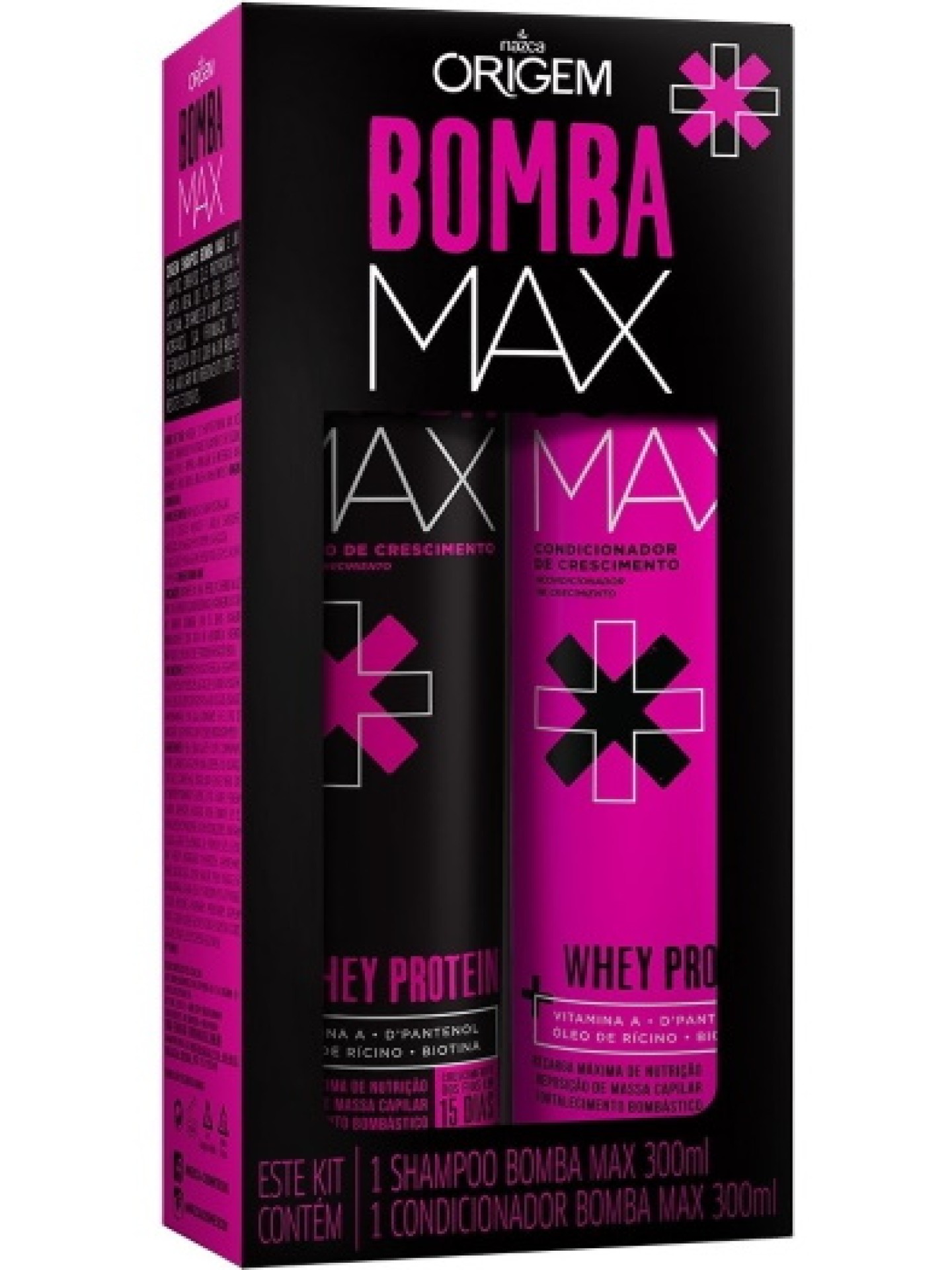 ORIGEM Kit Shampoo + Cond. Bomba Max
