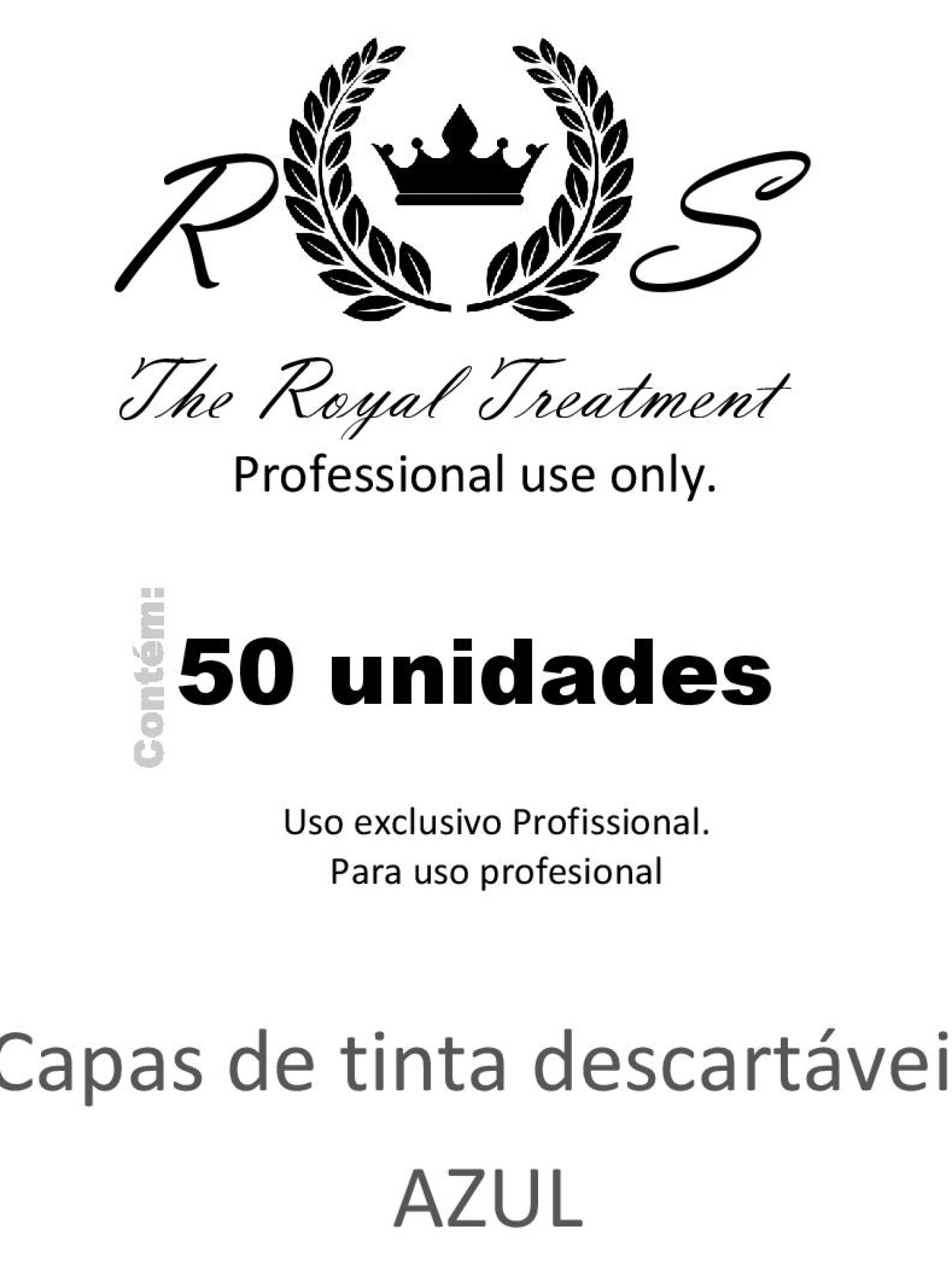 The Royal Treatment Capas de Tinta Descartáveis Azul 50 Uni