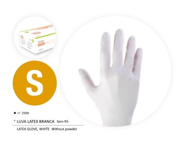Raclac Luvas Descart�veis de Latex s/P� S 100und - Image product