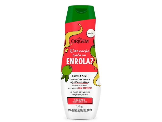 ORIGEM Shampoo Cachos Rola ou Enrola 325ml