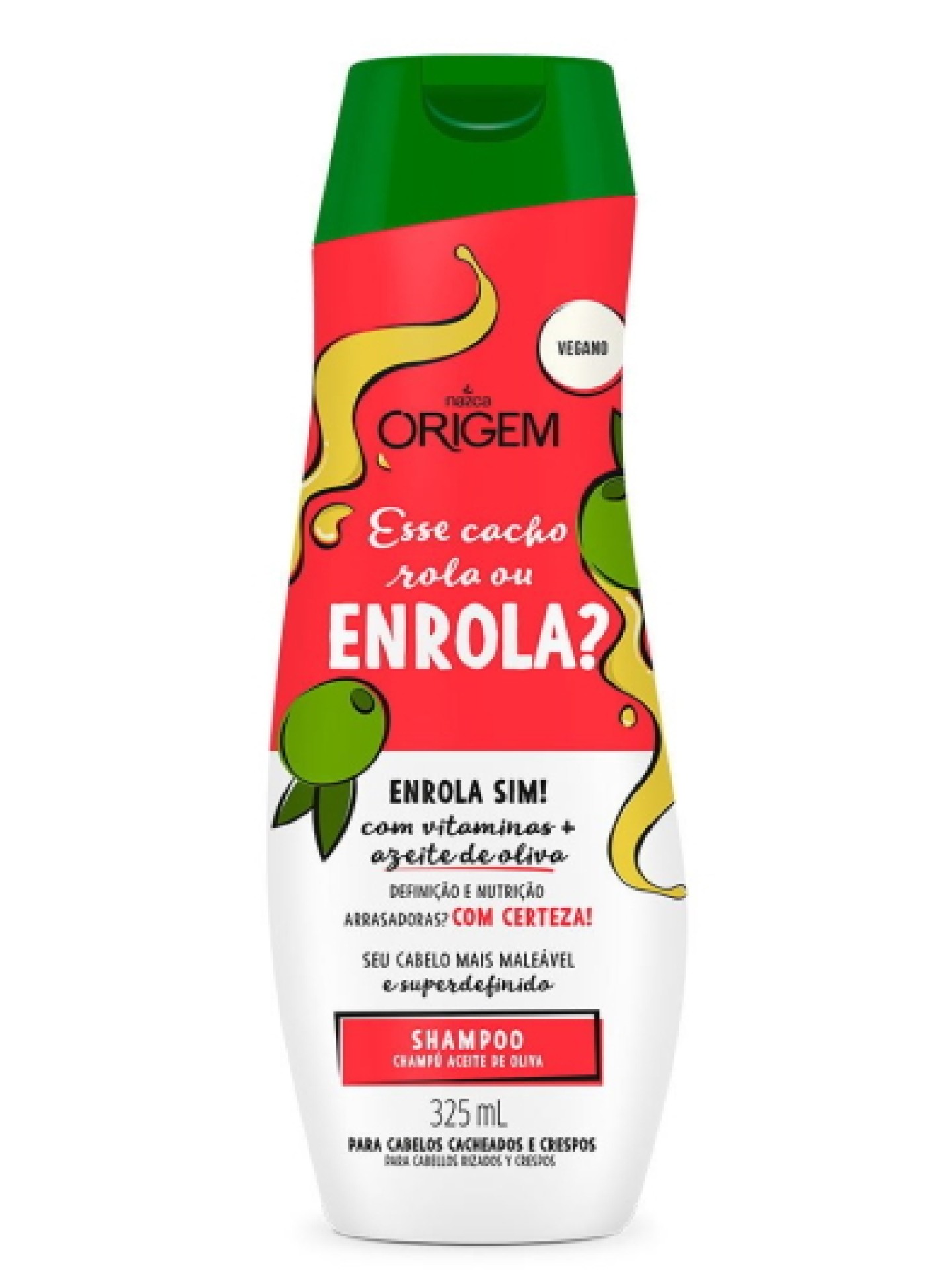 ORIGEM Shampoo Cachos Rola ou Enrola 325ml