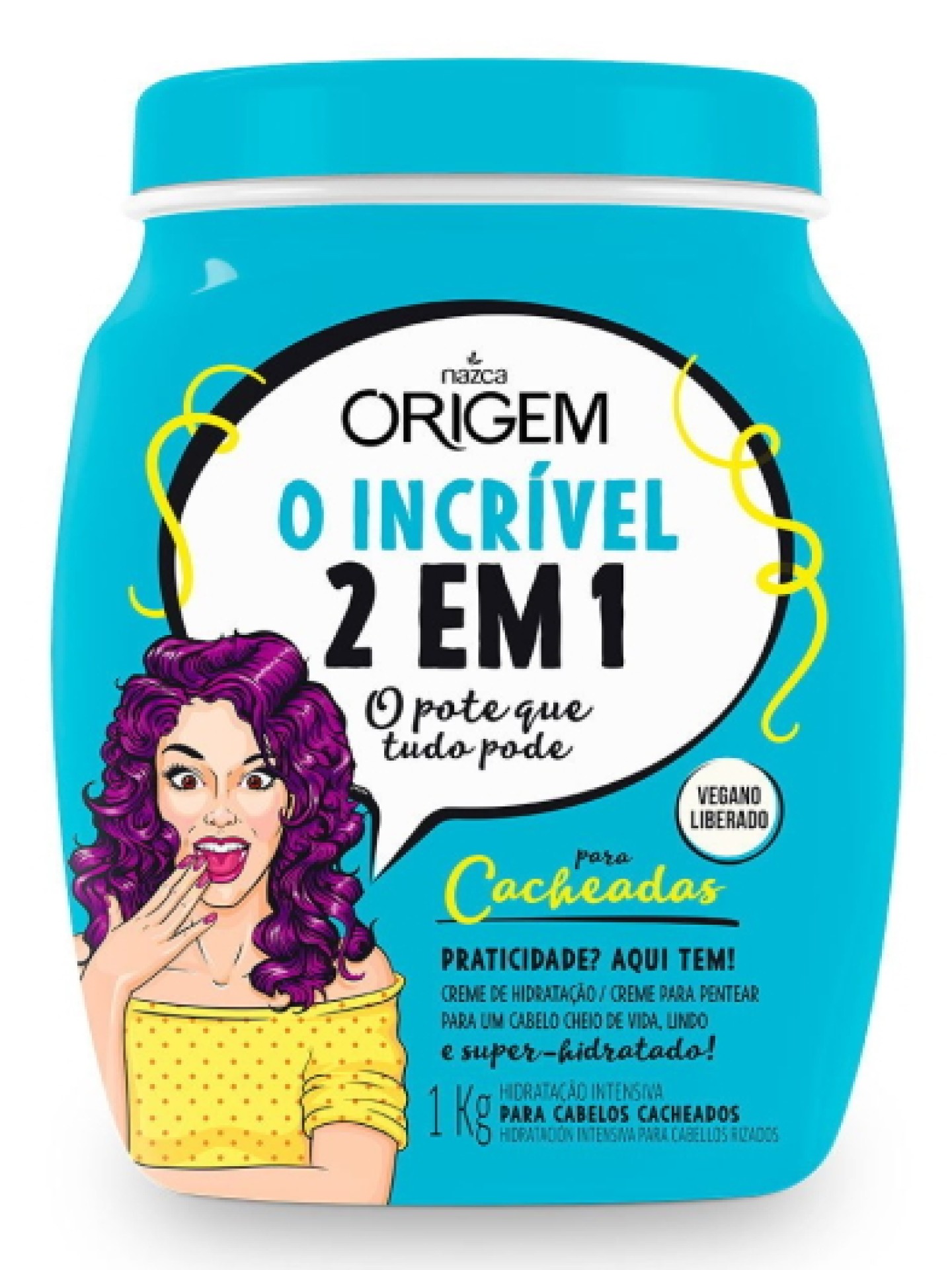 ORIGEM Cr. de Hidratacao Intensiva Cacheadas 1Kg
