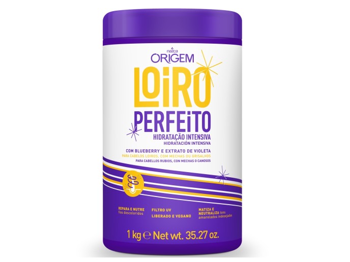 ORIGEM Cr. de Hidratacao Intensiva Loiro Perfeito 1Kg