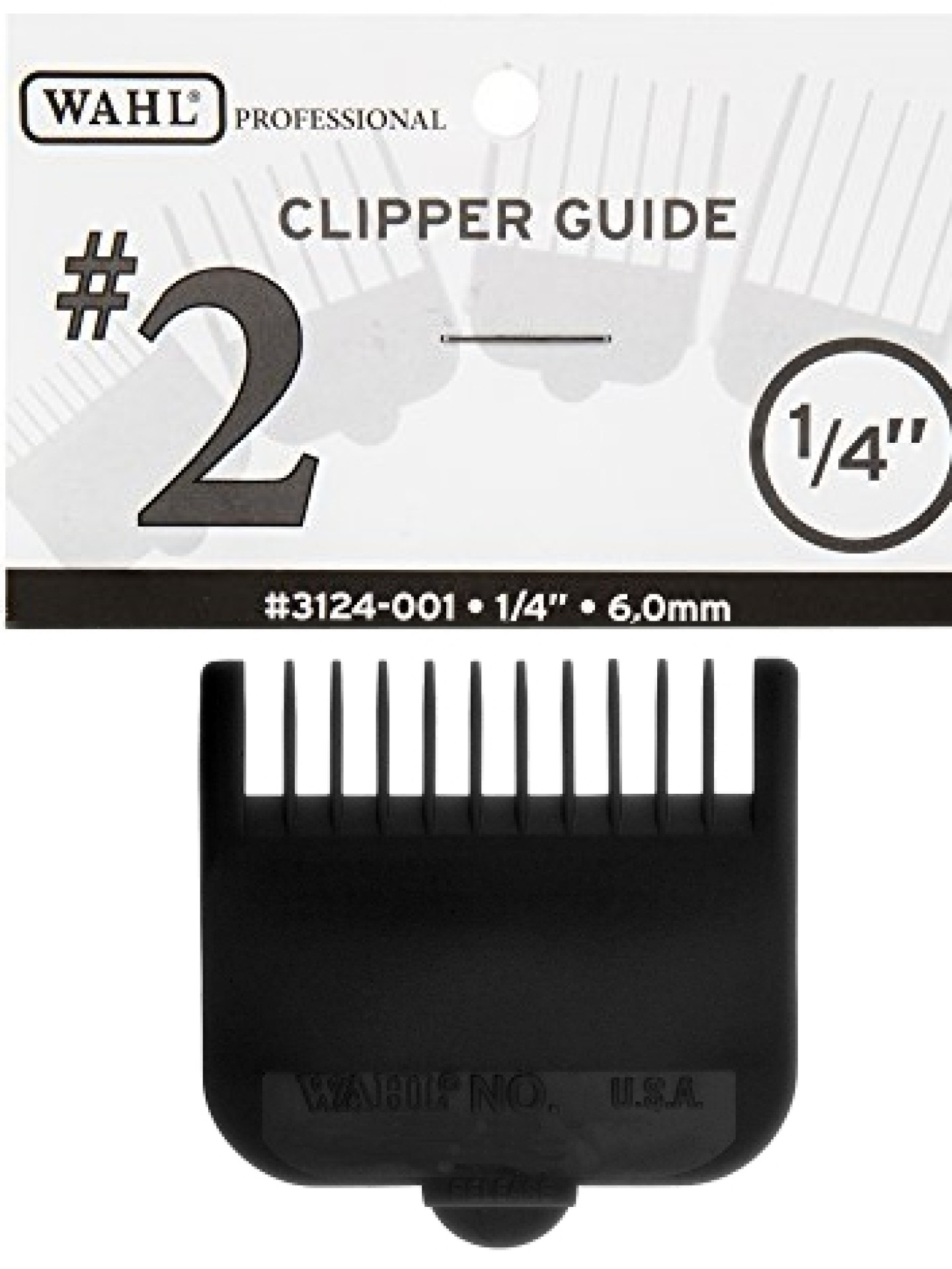Wahl Pente nº2 - 6mm Plastico #3124-001