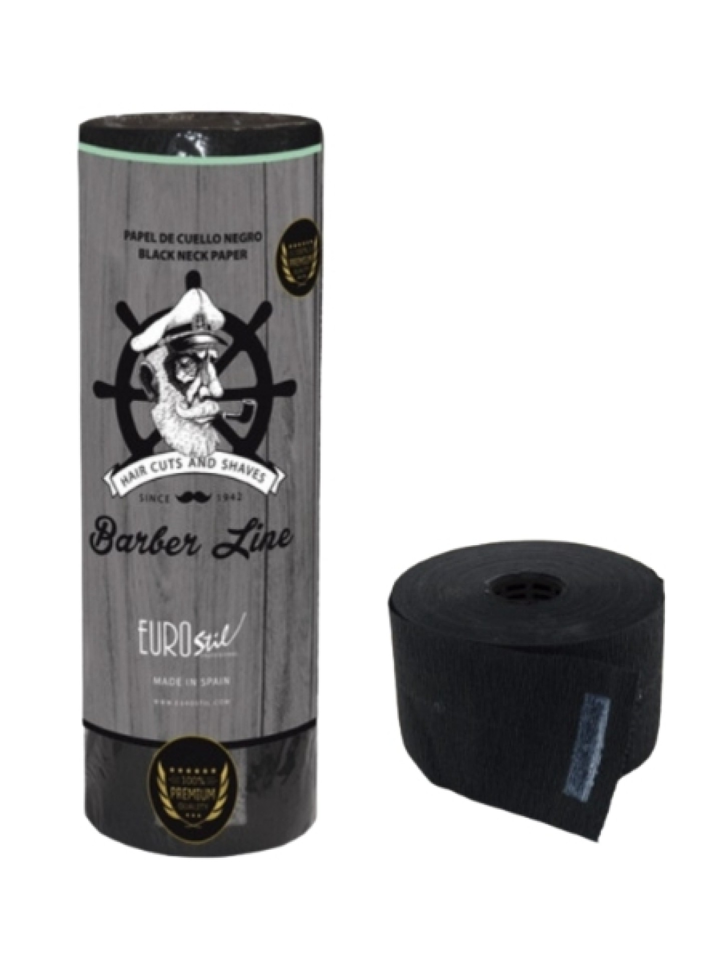 Eurostil Pack 5 Rollos Papel de Cuello Negro