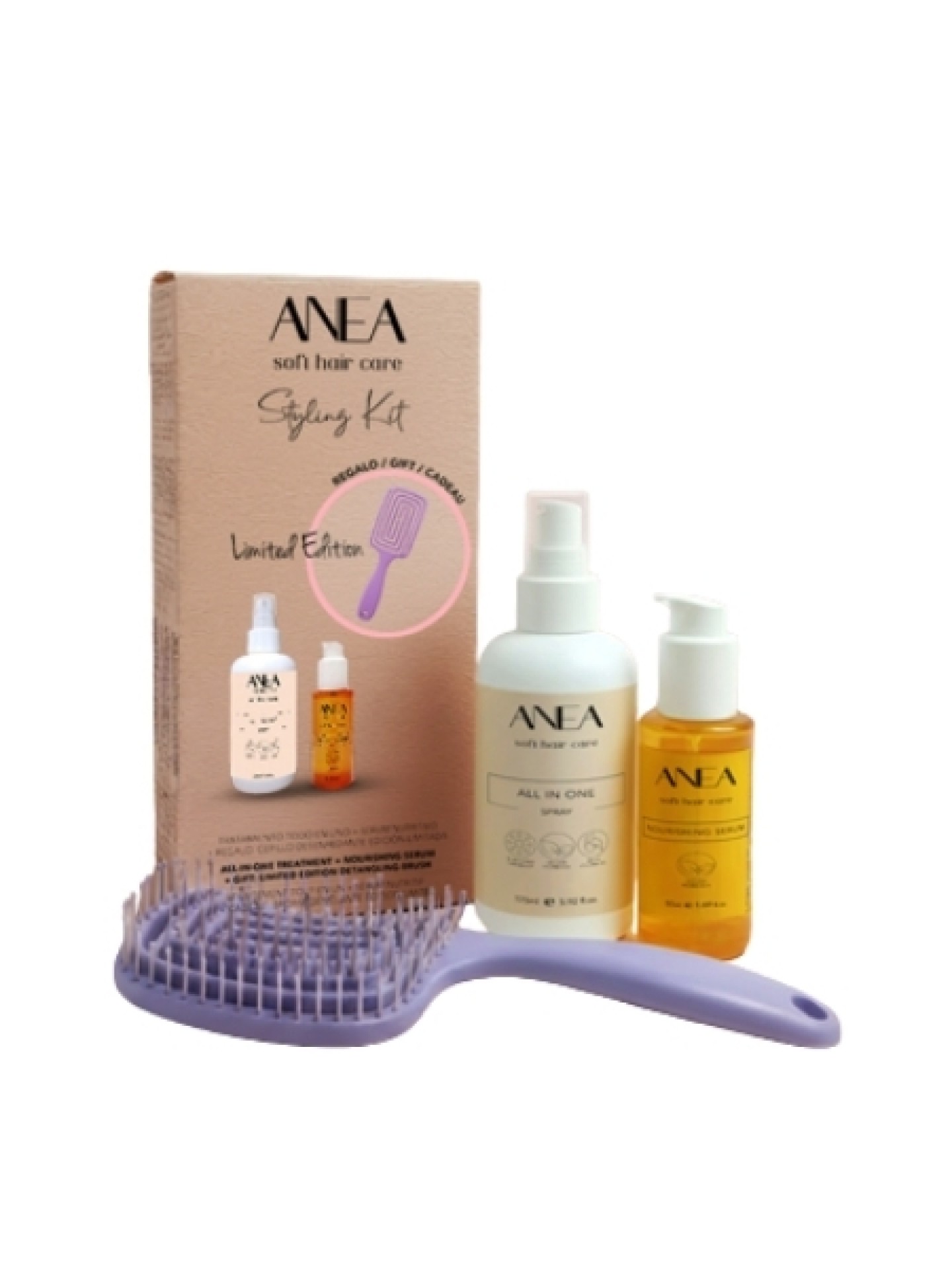 LE Anea Kit All in One Spray + Nourishing Serum + Escova