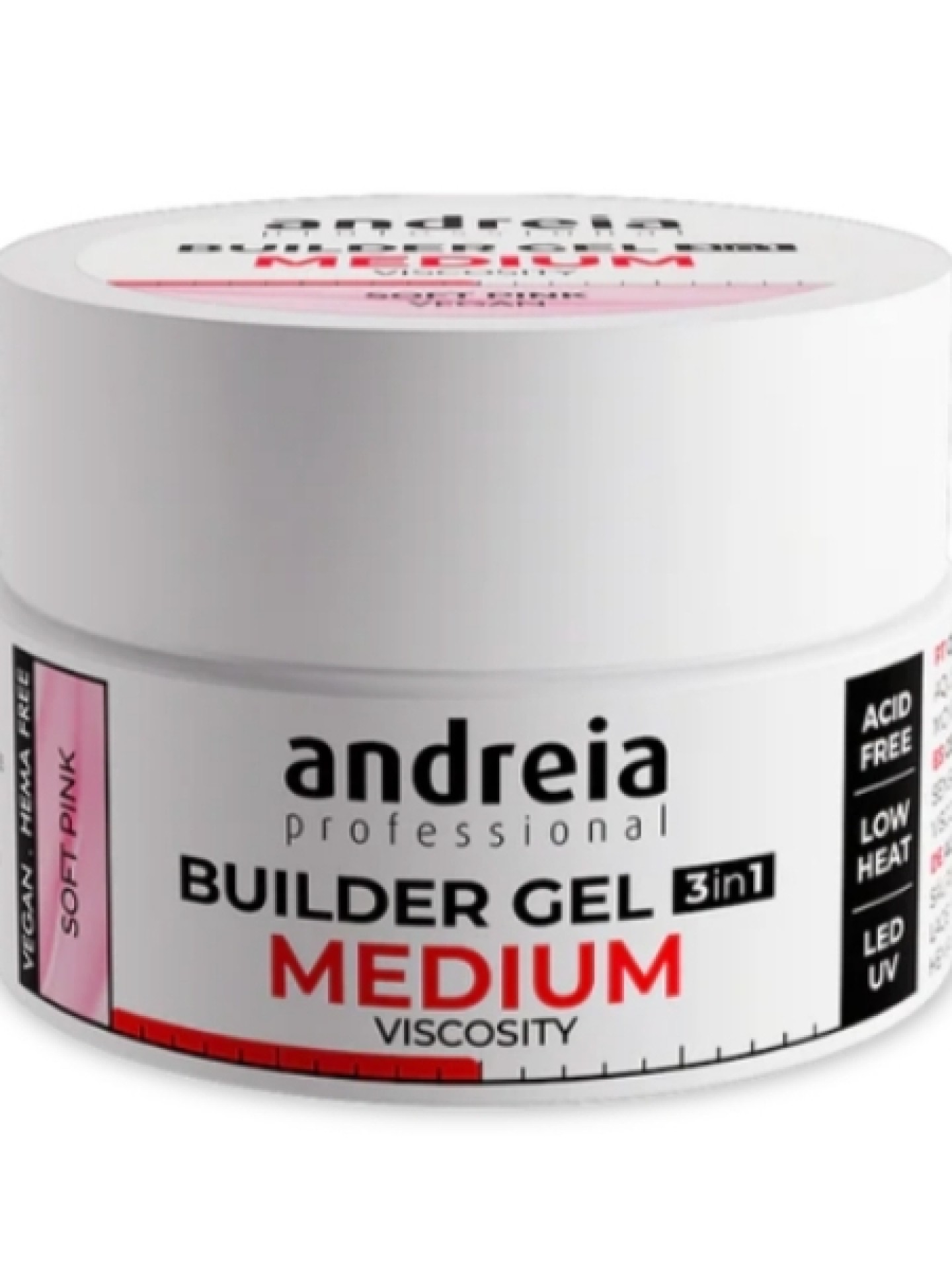Andreia Gel de Construção 3 em 1 - Soft Pink 14ml