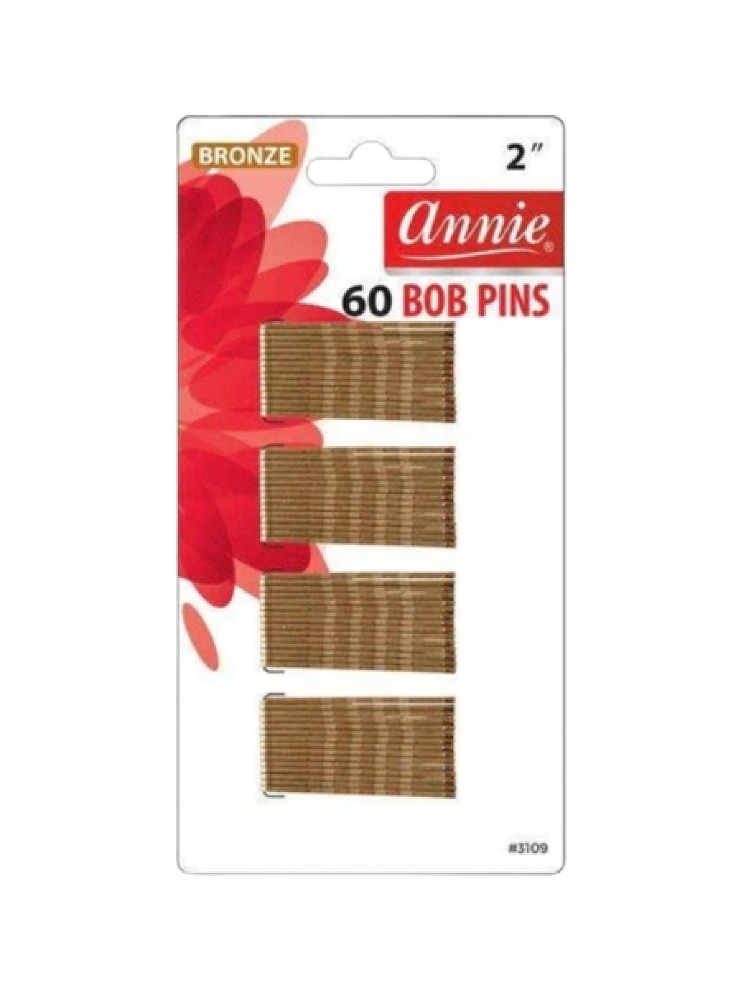 Annie 60 Bob Pins Bronze #3109